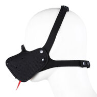 Kiotos - Neopreen Puppy Dog Gag - Mondmasker - Zwart