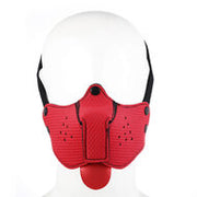 Kiotos - Neopreen Puppy Dog Gag/Mondmasker - Rood