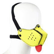 Kiotos - Neopreen Puppy Dog Gag/Mondmasker - Geel