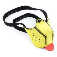 Kiotos - Neopreen Puppy Dog Gag/Mondmasker - Geel