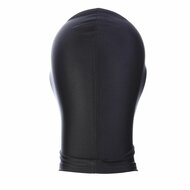 Zwarte BDSM Hood - 3 Gaten - Spandex