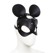 Kiotos - Mouse - Muis Masker PU Leer - Zwart