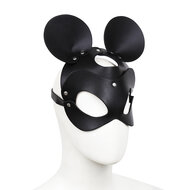 Kiotos - Mouse - Muis Masker PU Leer - Zwart
