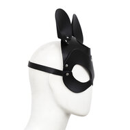 Kiotos - Mouse - Muis Masker PU Leer - Zwart