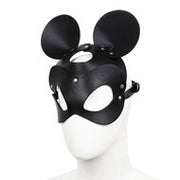 Kiotos - Mouse - Muis Masker PU Leer - Zwart