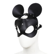 Kiotos - Mouse - Muis Masker PU Leer - Zwart