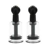 Kiotos - Twist Cups Zwarte Tepelzuigers - ook voor andere lichaamsdelen geschikt - Maat M