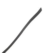 RISE - Lange Flogger met Zachte Strengen - Zwart/Rood