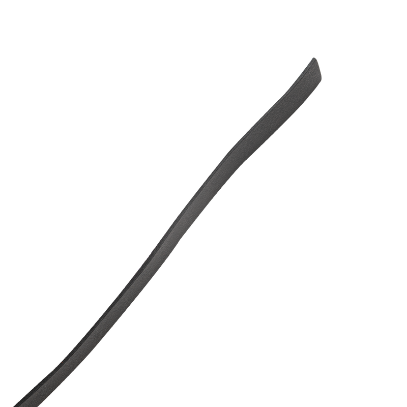RISE - Lange Flogger met Zachte Strengen - Zwart/Rood