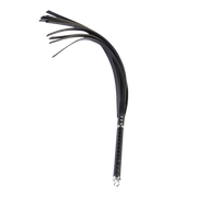 RISE - Lange Flogger met Harde Strengen – Zwart