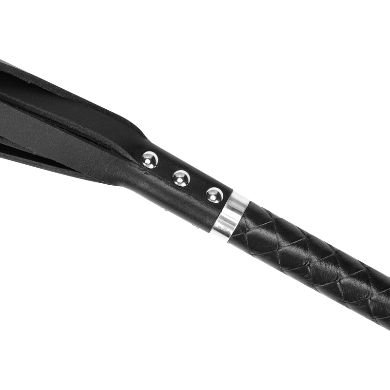 RISE - Lange Flogger met Harde Strengen – Zwart