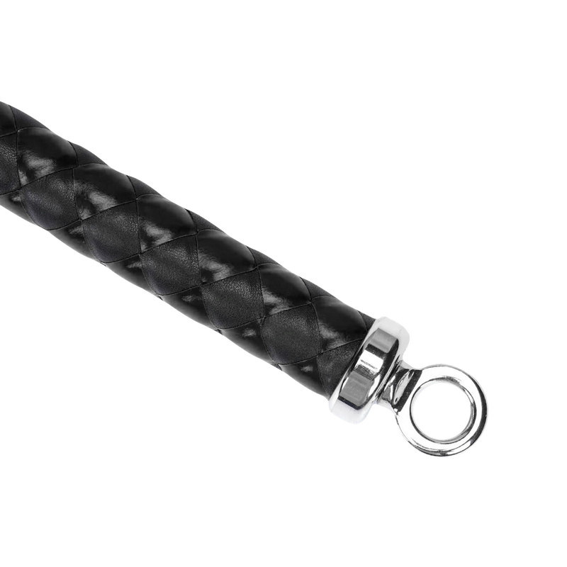 RISE - BDSM Zweep - Feather Wide Single Tail - Zwart