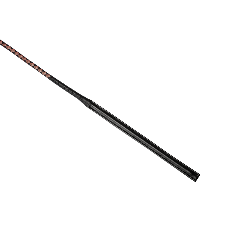 RISE - BDSM Zweep - Feather Wide Single Tail - Wijnrood/Zwart