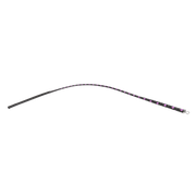 RISE - BDSM Zweep - Feather Slim Single Tail - Zwart/Paars