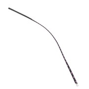 RISE - BDSM Zweep - Feather Slim Single Tail - Zwart/Paars