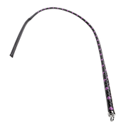 RISE - BDSM Zweep - Feather Slim Single Tail - Zwart/Paars