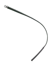 RISE - BDSM Zweep - Feather Slim Single Tail - Zwart/Groen