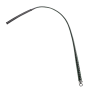 RISE - BDSM Zweep - Feather Slim Single Tail - Zwart/Groen
