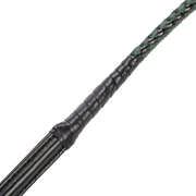 RISE - BDSM Zweep - Feather Slim Single Tail - Zwart/Groen