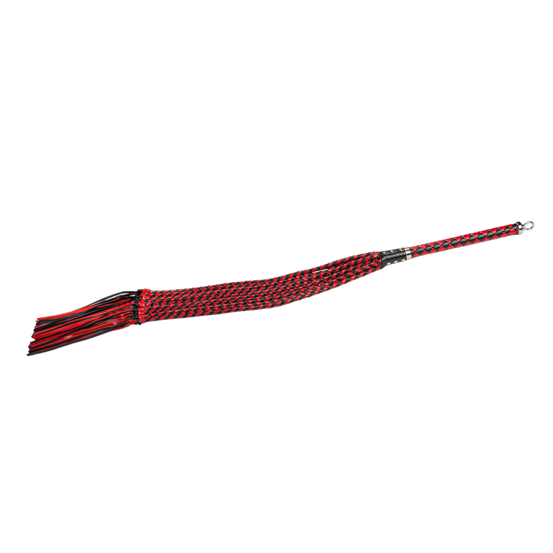 RISE - Cat O' Nine BDSM Zweep - Heavy - Zwart/Rood
