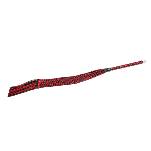 RISE - Cat O' Nine BDSM Zweep - Heavy - Zwart/Rood