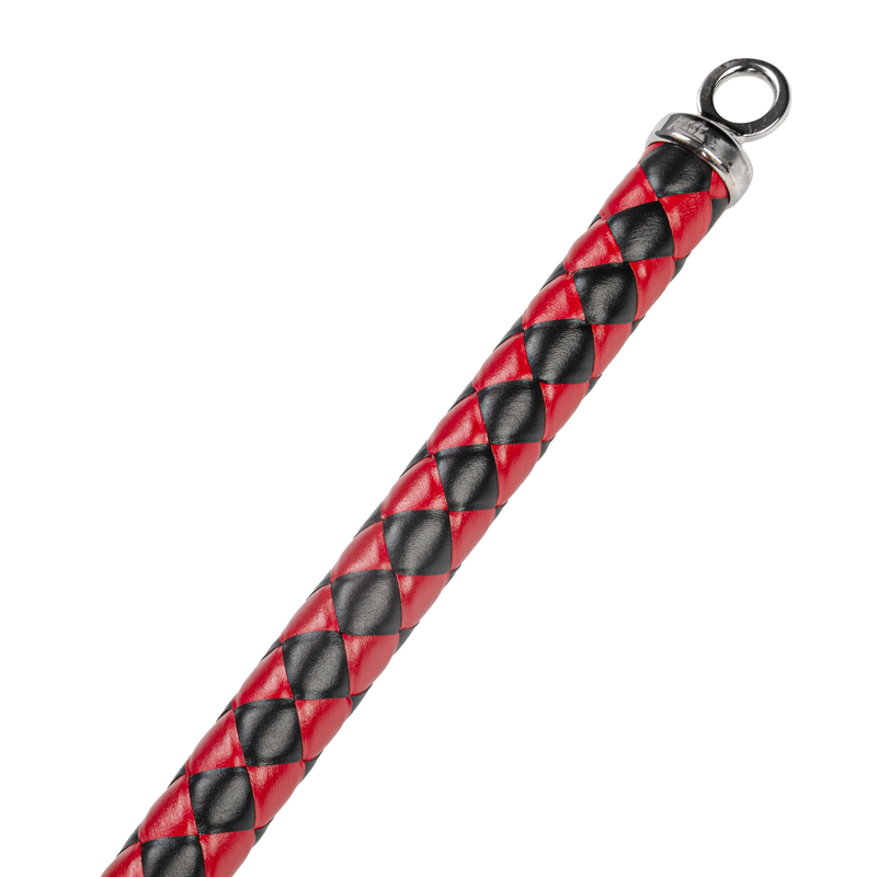 RISE - Cat O' Nine BDSM Zweep - Heavy - Zwart/Rood