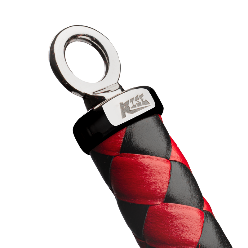 RISE - Cat O' Nine BDSM Zweep - Heavy - Zwart/Rood