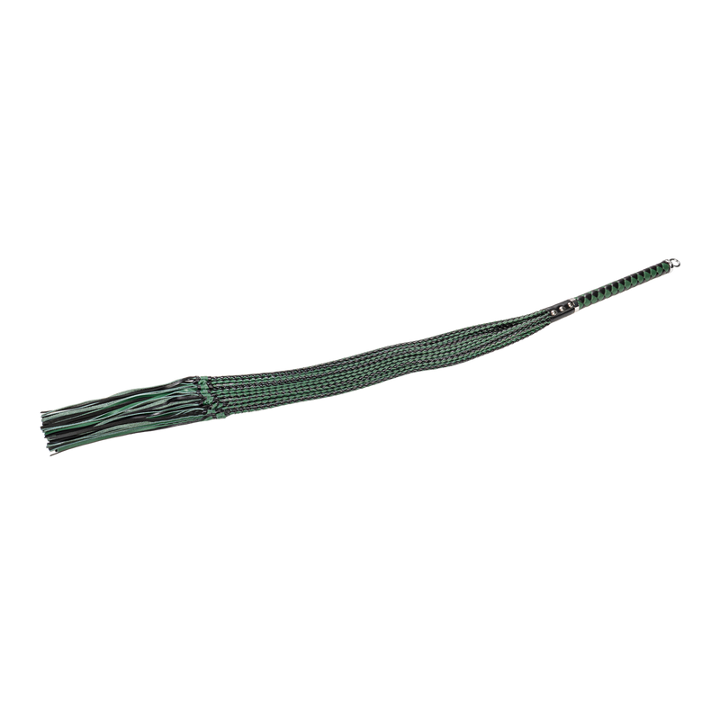 RISE - Cat O' Nine BDSM Zweep - Regular - Zwart/Groen