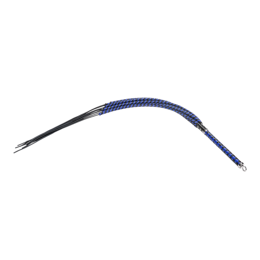 RISE - Cat O' Nine BDSM Zweep - Extra Heavy - Zwart/Blauw