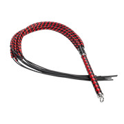 RISE - Cat O' Nine BDSM Zweep - Extra Heavy - Zwart/Rood