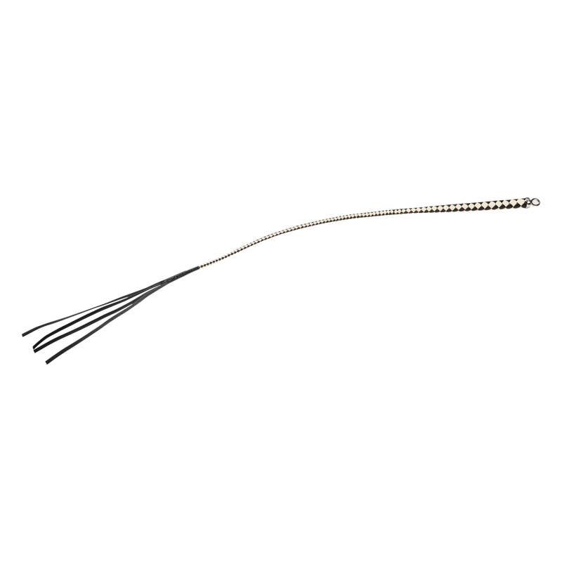 RISE - Japanse Bull Whip - 120 cm - Zwart/Wit