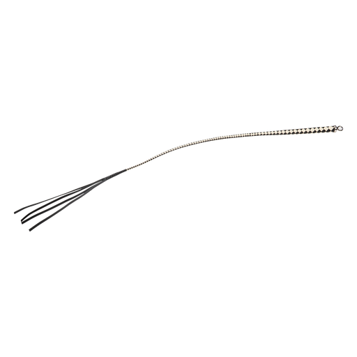 RISE - Japanse Bull Whip - 120 cm - Zwart/Wit