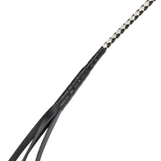 RISE - Japanse Bull Whip - 120 cm - Zwart/Wit