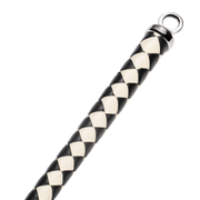 RISE - Japanse Bull Whip - 120 cm - Zwart/Wit