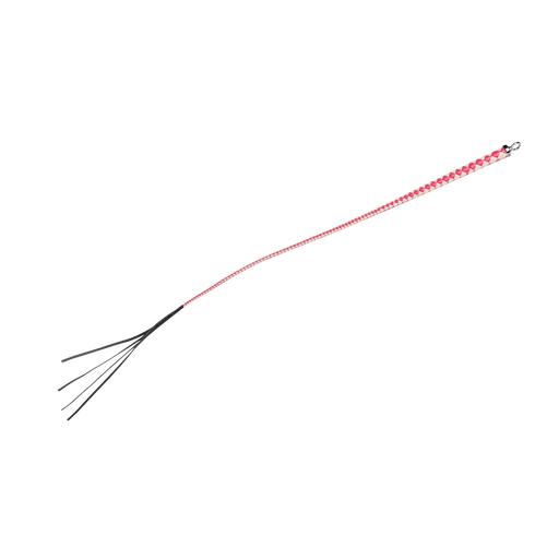 RISE - Japanse Bull Whip - 120 cm - Roze/Wit