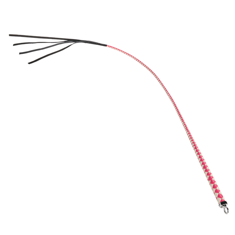 RISE - Japanse Bull Whip - 120 cm - Roze/Wit