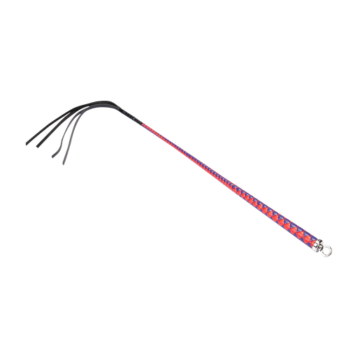 RISE - Japanse Bull Whip - 90 cm - Rood/Blauw