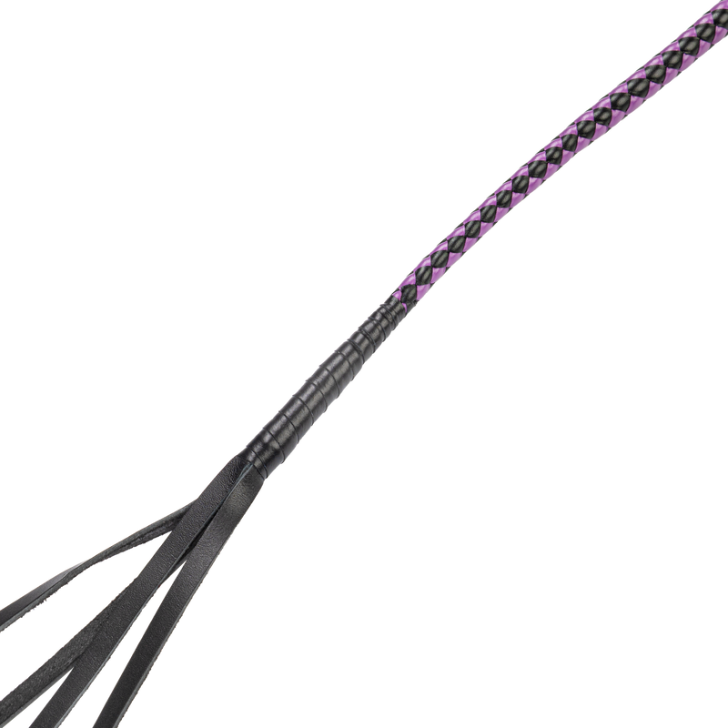 RISE - Japanse Bull Whip - 90 cm - Zwart/Paars