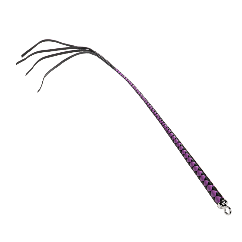 RISE - Japanse Bull Whip - 90 cm - Zwart/Paars