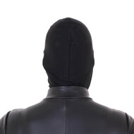 Kiotos - Zwarte BDSM Hood Van Spandex Met Oogopeningen