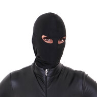 Kiotos - Zwarte BDSM Hood Van Spandex Met Oogopeningen