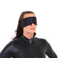 Kiotos - Blinddoek Van Zwart Satijn