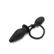 Kiotos - Opblaasbare Buttplug - Spade Anaalplug - Diameter 45 mm - Zwart