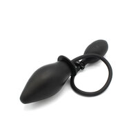 Kiotos - Opblaasbare Buttplug - Spade Anaalplug - Diameter 45 mm - Zwart