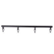 Kiotos - Zwarte deelbare spreidstang/spreader bar Met 4 Ringen