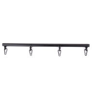 Kiotos - Zwarte deelbare spreidstang/spreader bar Met 4 Ringen