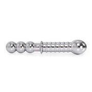 Kiotos - Zware Metalen Dildo Met Ribbels 19 x 3,5 cm - aan beide Kanten te gebruiken