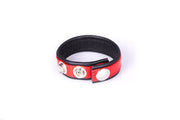 Kiotos - Leren Cock strap - Zwart/Rood