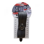Kiotos - Leren Collar 5 cm Gevoerd - Zwart