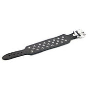 Kiotos - Leren armband Met Drie Rijen Studs